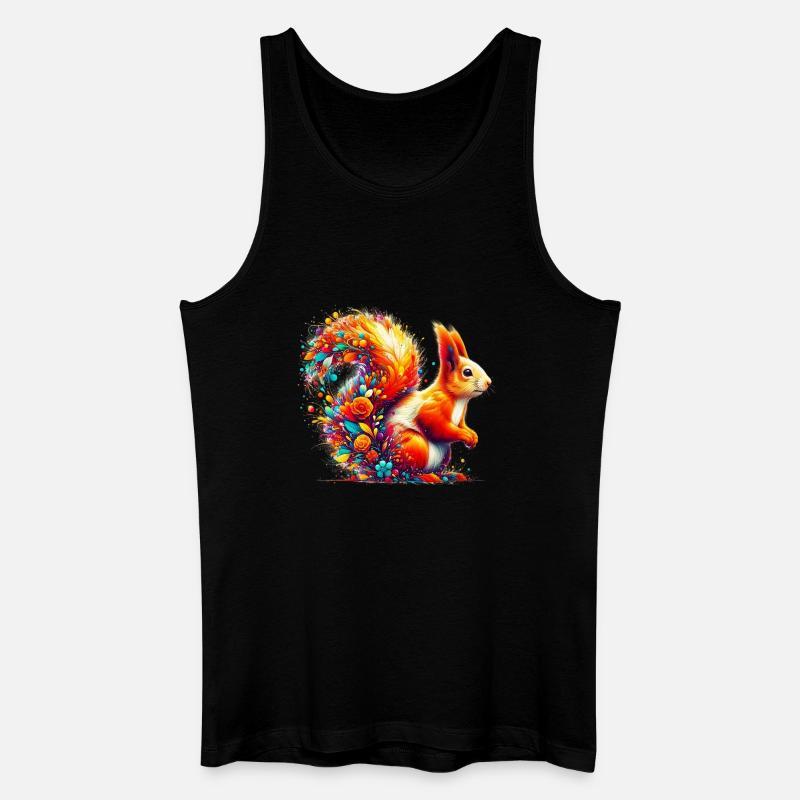 Eichhörnchen - Männer Bio Tank Top - Schwarz