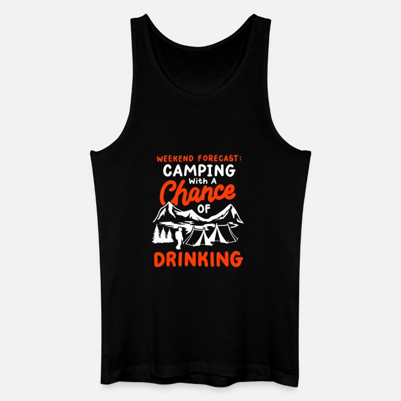 Camping Camper - Männer Bio Tank Top - Schwarz