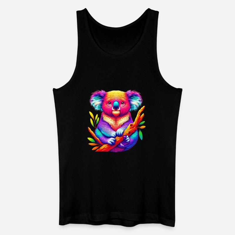 Koala - Männer Bio Tank Top - Schwarz