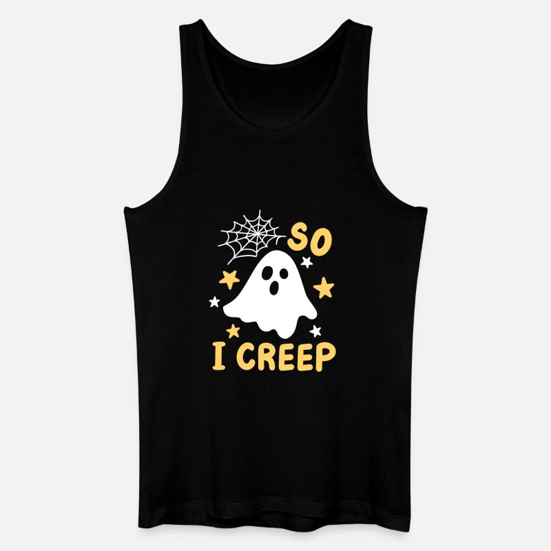 Geist Halloweenkostüm - Männer Bio Tank Top - Schwarz