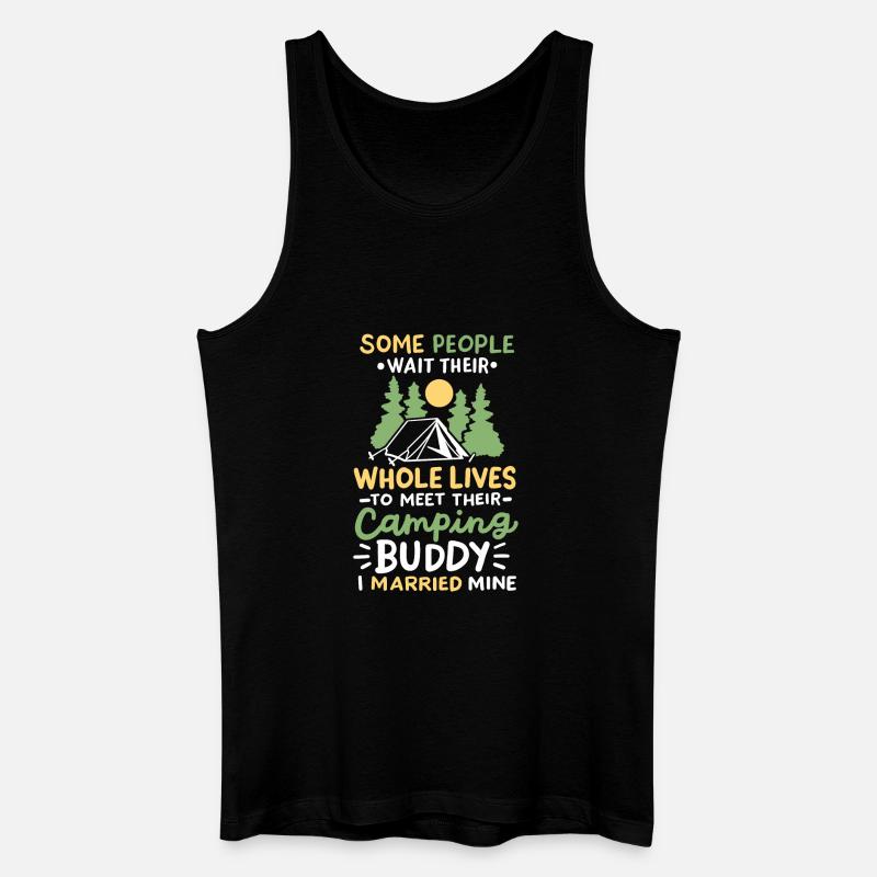 Camping Camper - Männer Bio Tank Top - Schwarz