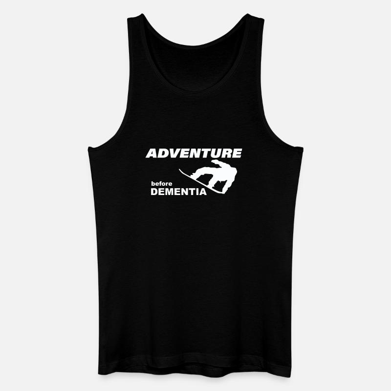 SNOWBOARD ADVENTURE - Männer Bio Tank Top - Schwarz