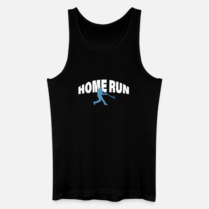 HOME RUN - Männer Bio Tank Top - Schwarz
