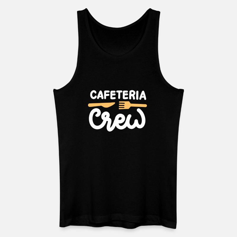 Cafeteria-Crew Schulkantine - Männer Bio Tank Top - Schwarz