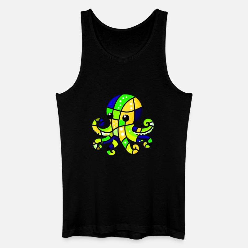 Octopus - Men’s Organic Tank Top - black