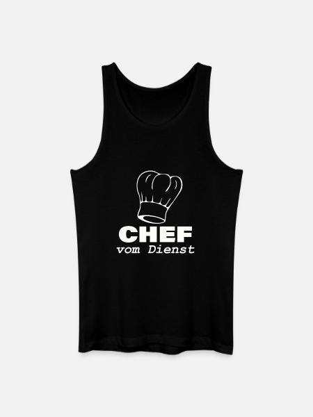 CHEF en service - Débardeur bio Homme - noir