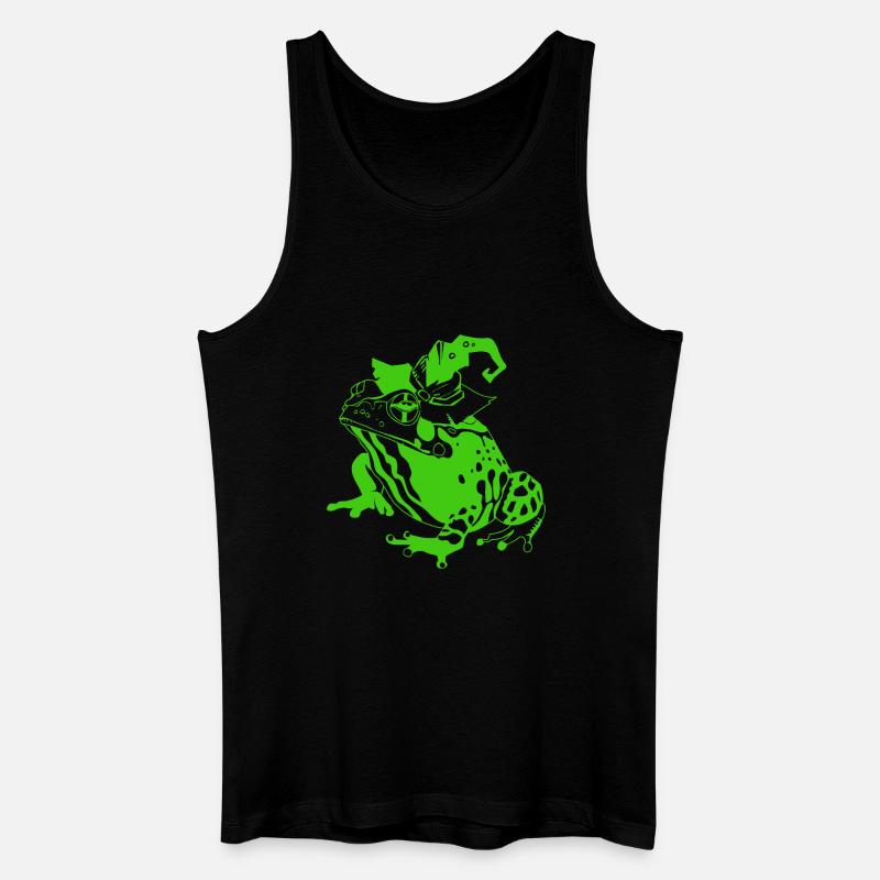 Halloween Frog - Männer Bio Tank Top - Schwarz