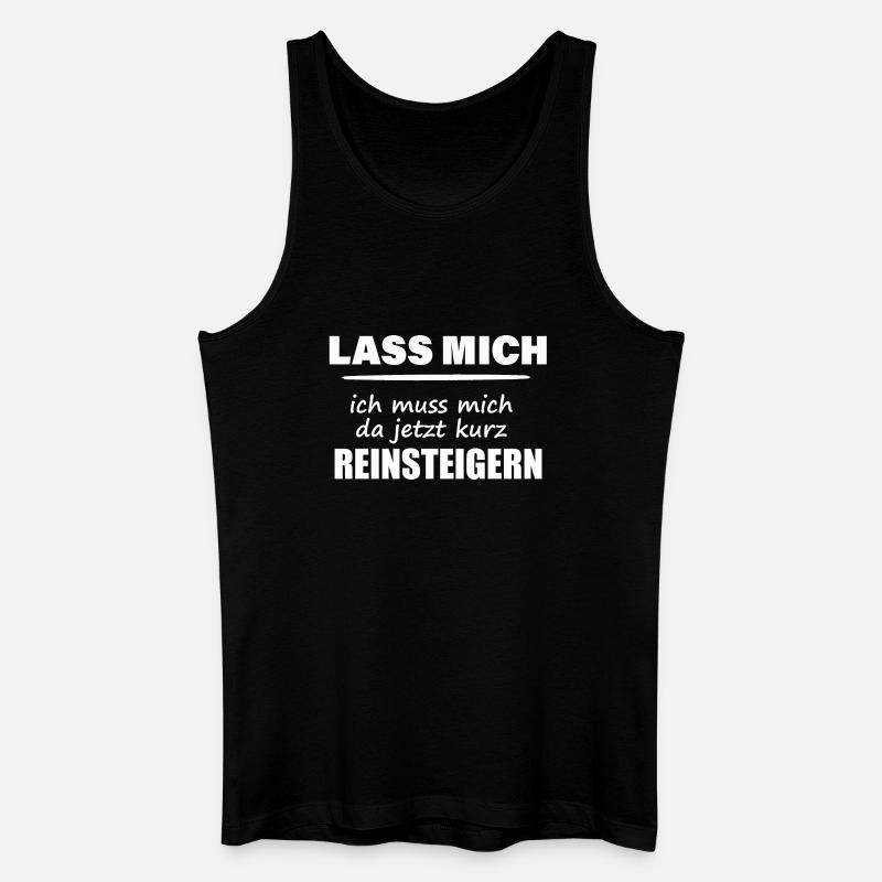 LASS MICH - Männer Bio Tank Top - Schwarz