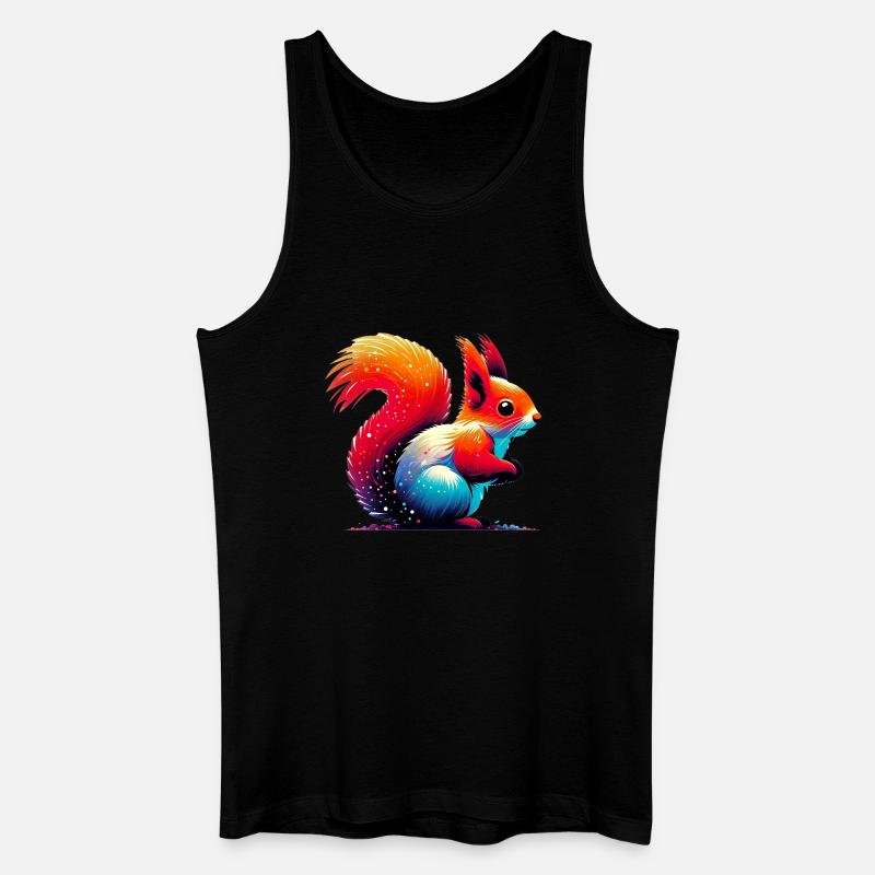 Eichhörnchen - Männer Bio Tank Top - Schwarz