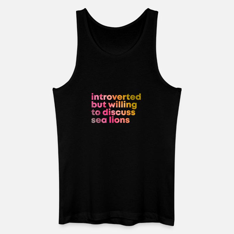 Seelöwe - Männer Bio Tank Top - Schwarz