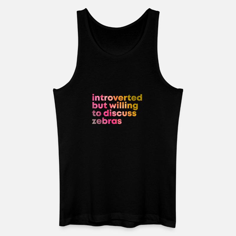 Zebra - Männer Bio Tank Top - Schwarz