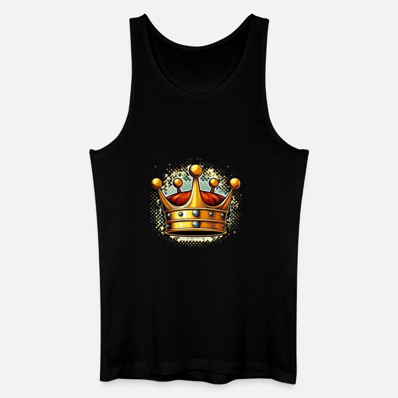 King 1 - Männer Bio Tank Top - Schwarz