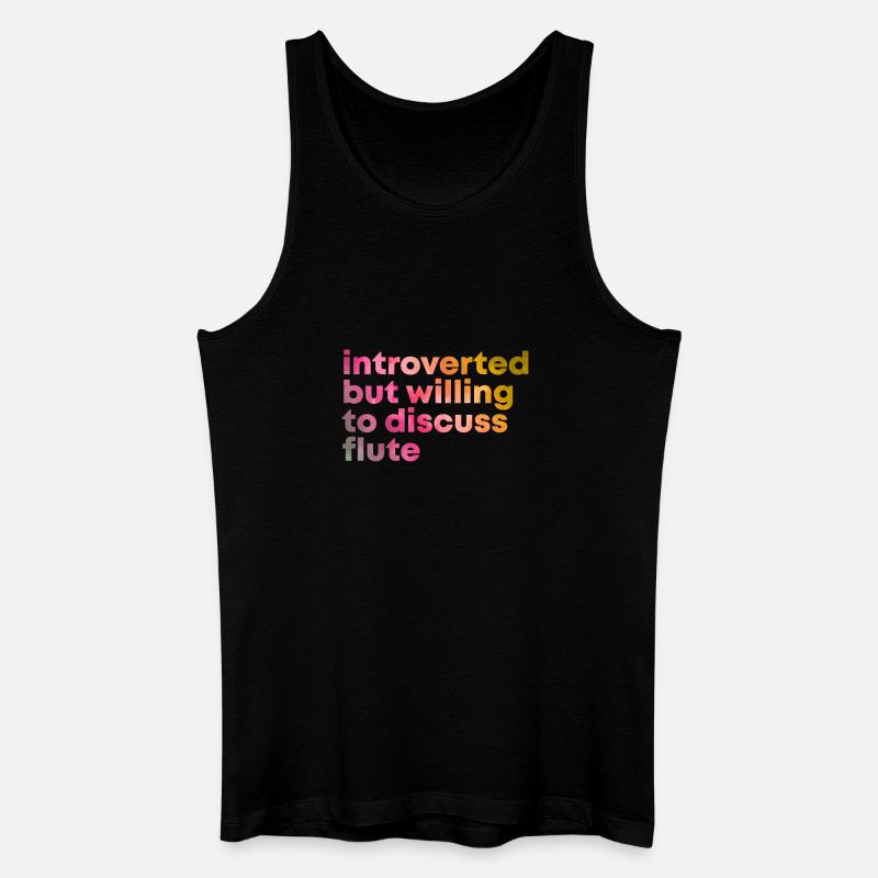 Flöte - Männer Bio Tank Top - Schwarz