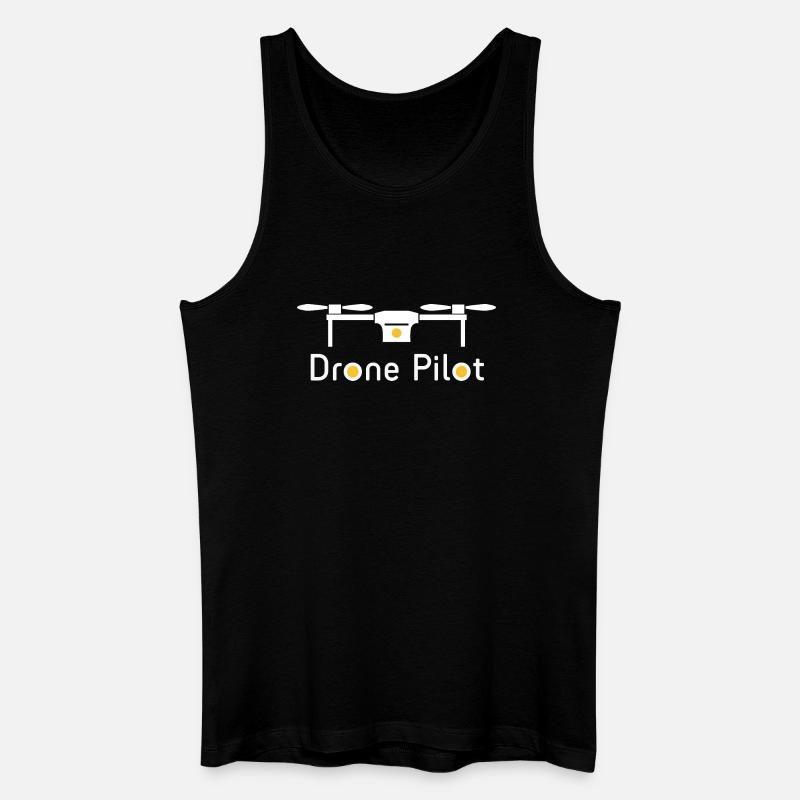 Drohnen-Pilot - Männer Bio Tank Top - Schwarz