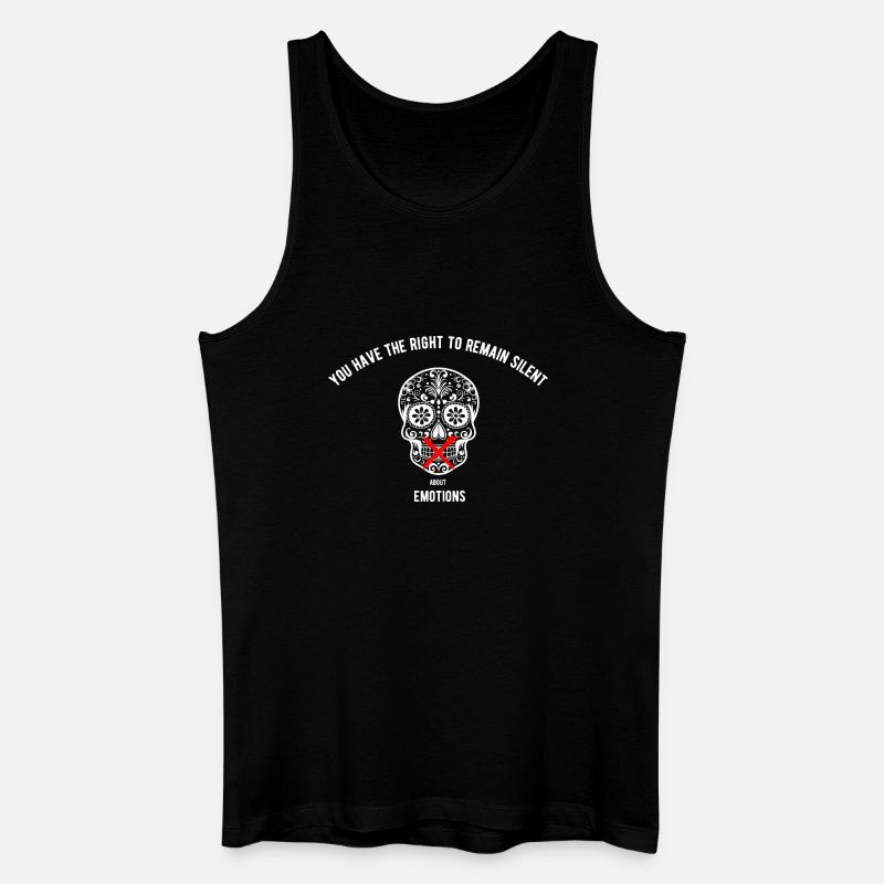 Recht auf Aussageverweigerung - Männer Bio Tank Top - Schwarz