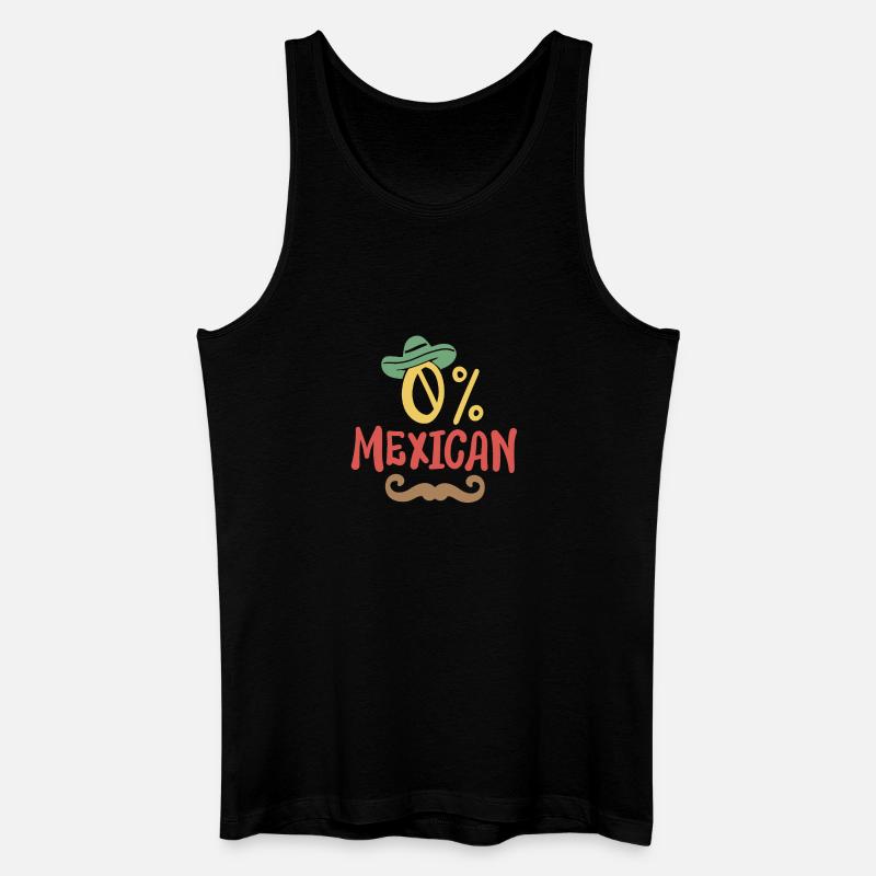 0 % Mexikaner Cinco de Mayo - Männer Bio Tank Top - Schwarz