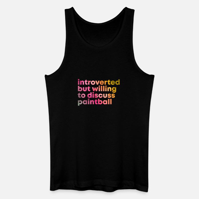 Paintball - Männer Bio Tank Top - Schwarz