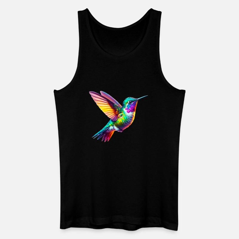 Kolibri - Männer Bio Tank Top - Schwarz