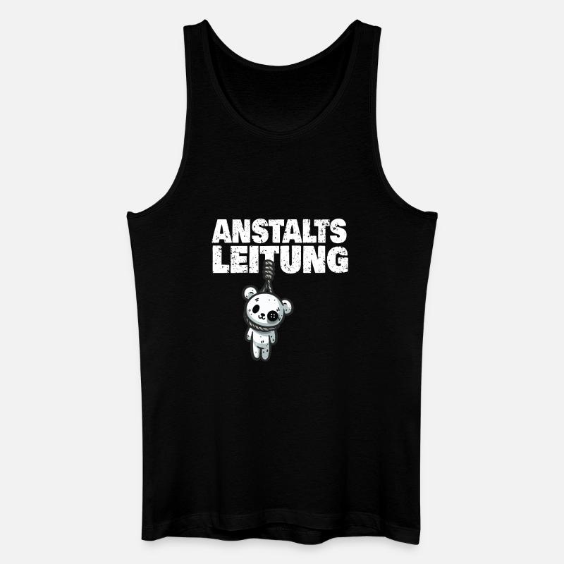Anstaltsleitung Teddy - Männer Bio Tank Top - Schwarz