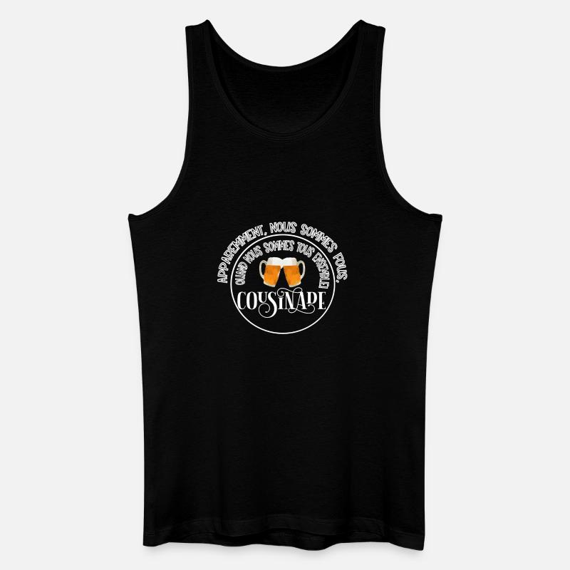 Cousinade + Jahr oder Datum zum Personalisieren - Männer Bio Tank Top - Schwarz