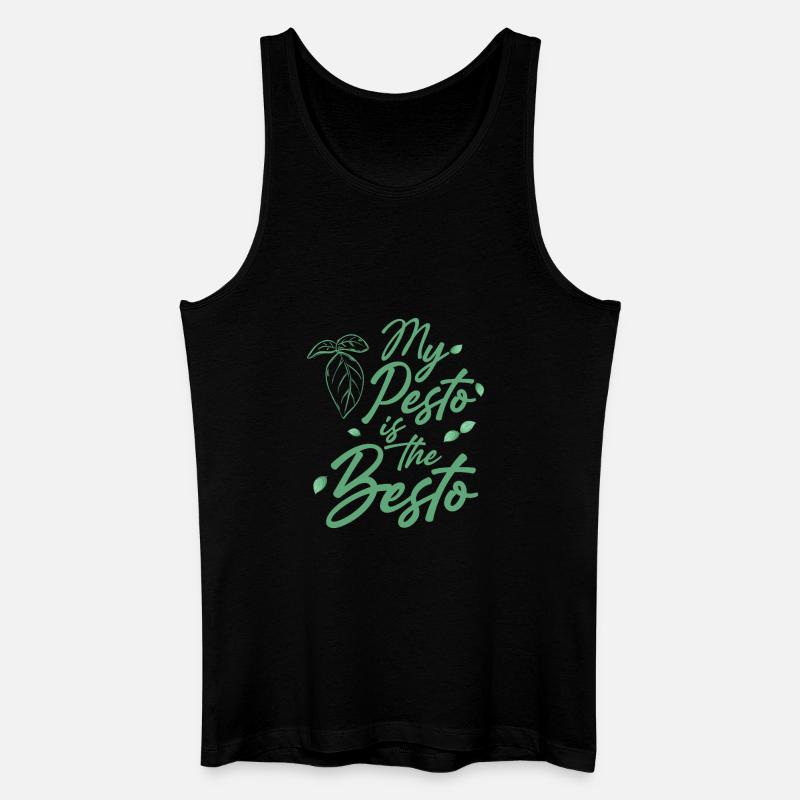 Pesto ist das Beste - Männer Bio Tank Top - Schwarz