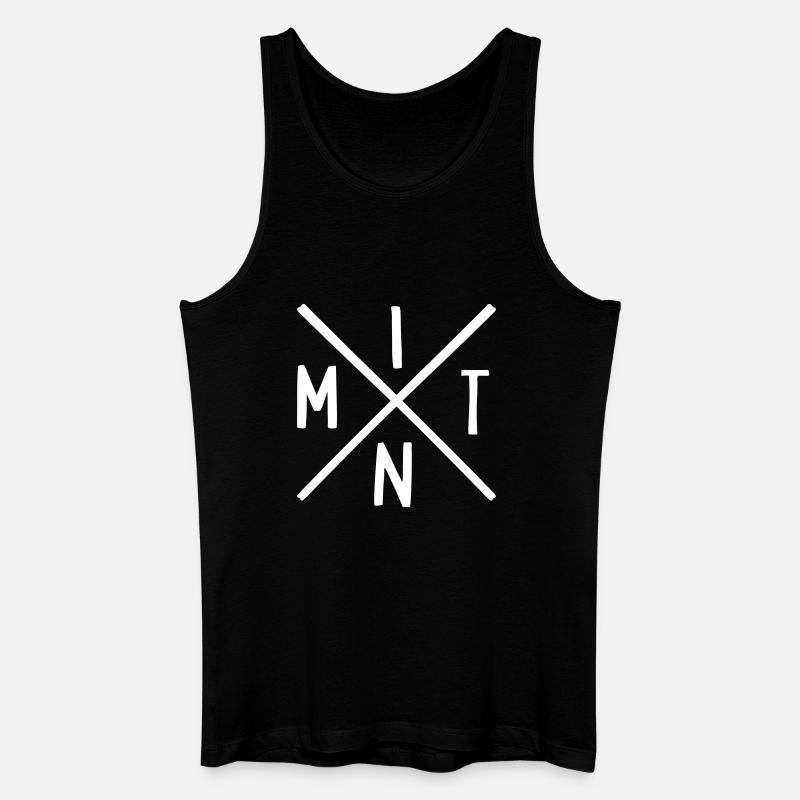 MINT - Männer Bio Tank Top - Schwarz