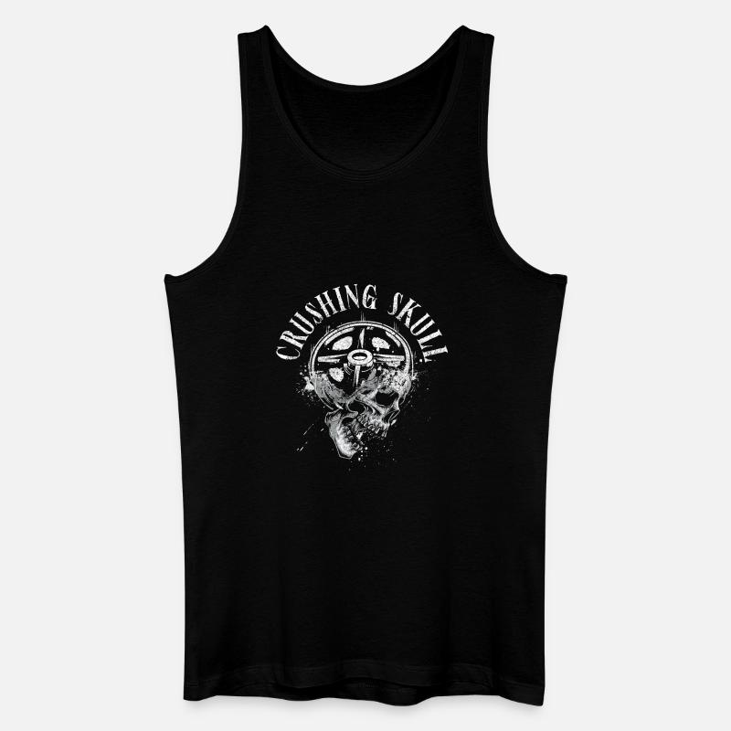 Zermalmendes Schädel-Powerlifting - Männer Bio Tank Top - Schwarz