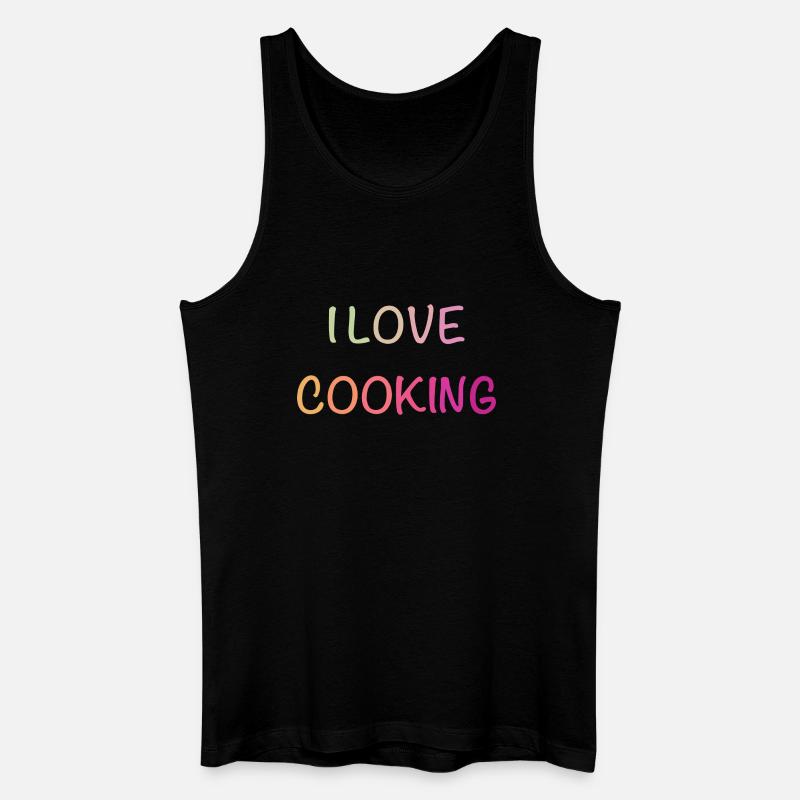 Pastell-Liebe Kochen Shirt - Männer Bio Tank Top - Schwarz