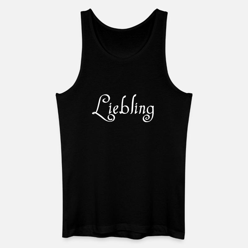 Liebling - Männer Bio Tank Top - Schwarz