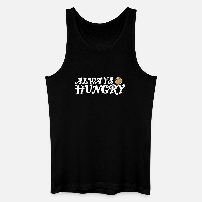Always hungry helles Design - Männer Bio Tank Top - Schwarz