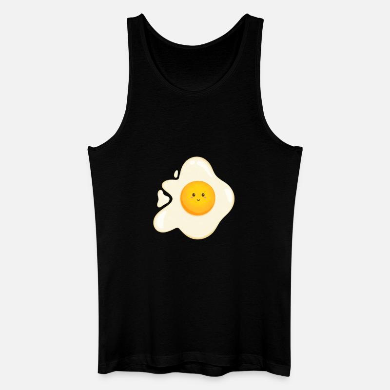 Süßes Spiegelei - Männer Bio Tank Top - Schwarz