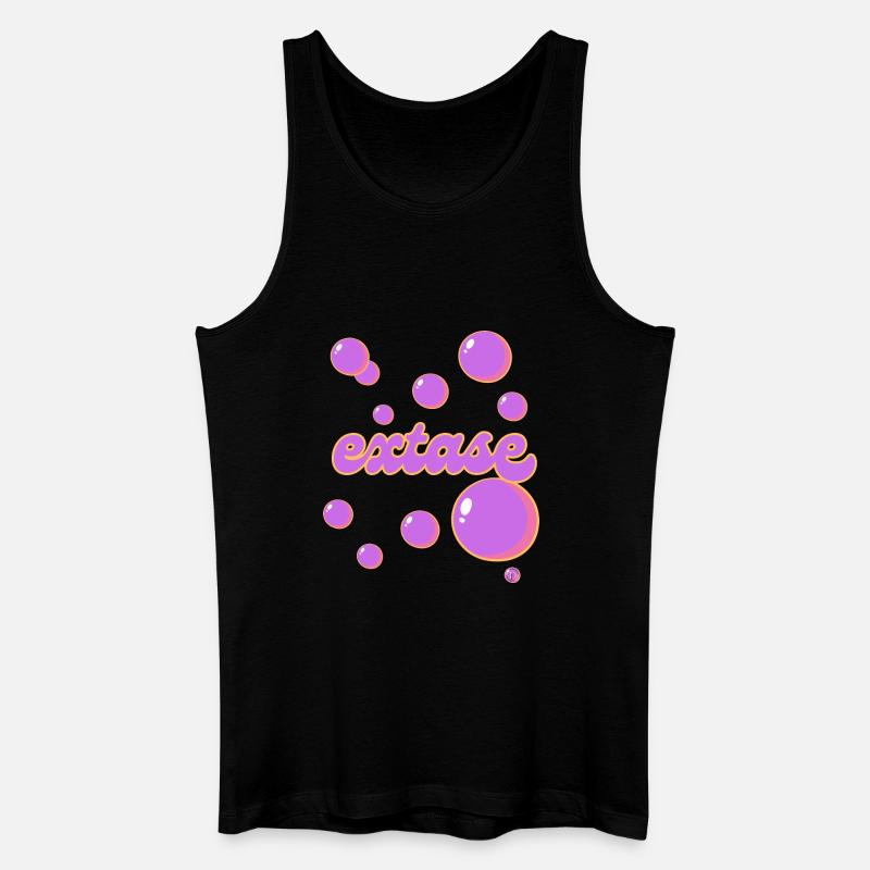 Ekstase - Männer Bio Tank Top - Schwarz