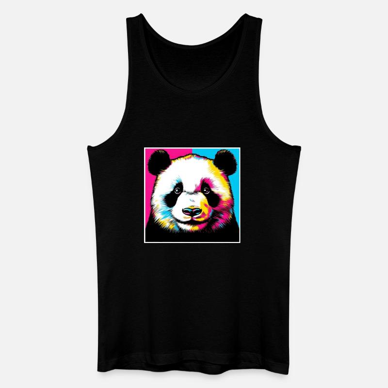Panda - Débardeur bio Homme - noir