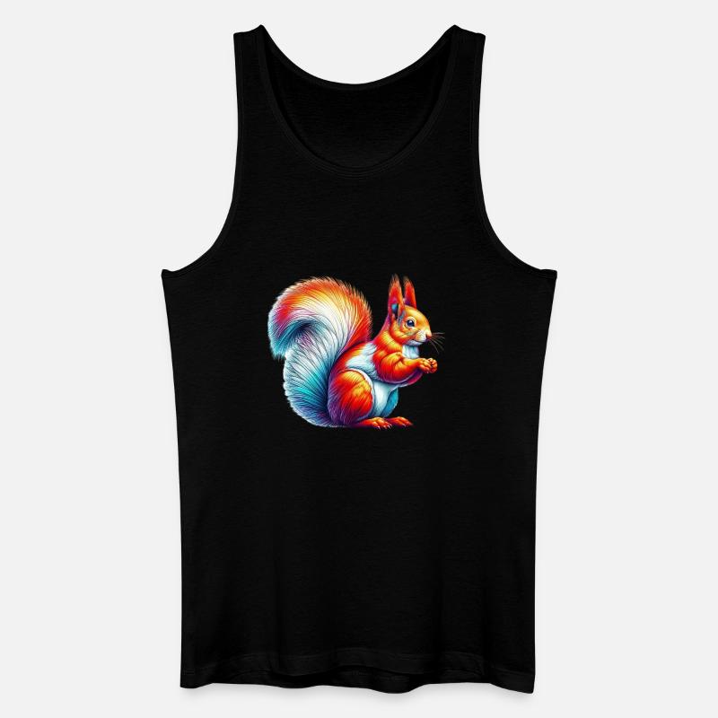 Eichhörnchen - Männer Bio Tank Top - Schwarz