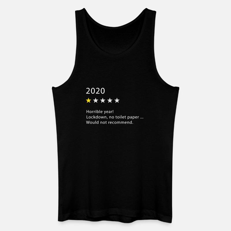 2020 - Männer Bio Tank Top - Schwarz