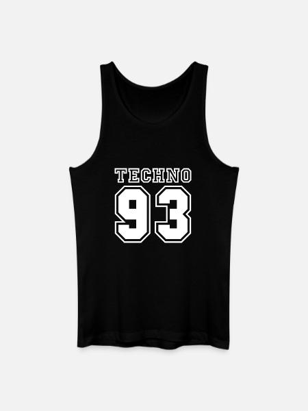 TECHNO 93 - Débardeur bio Homme - noir
