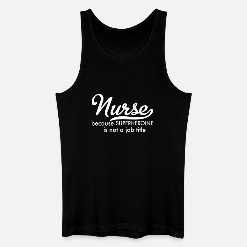 Krankenschwester - Männer Bio Tank Top - Schwarz