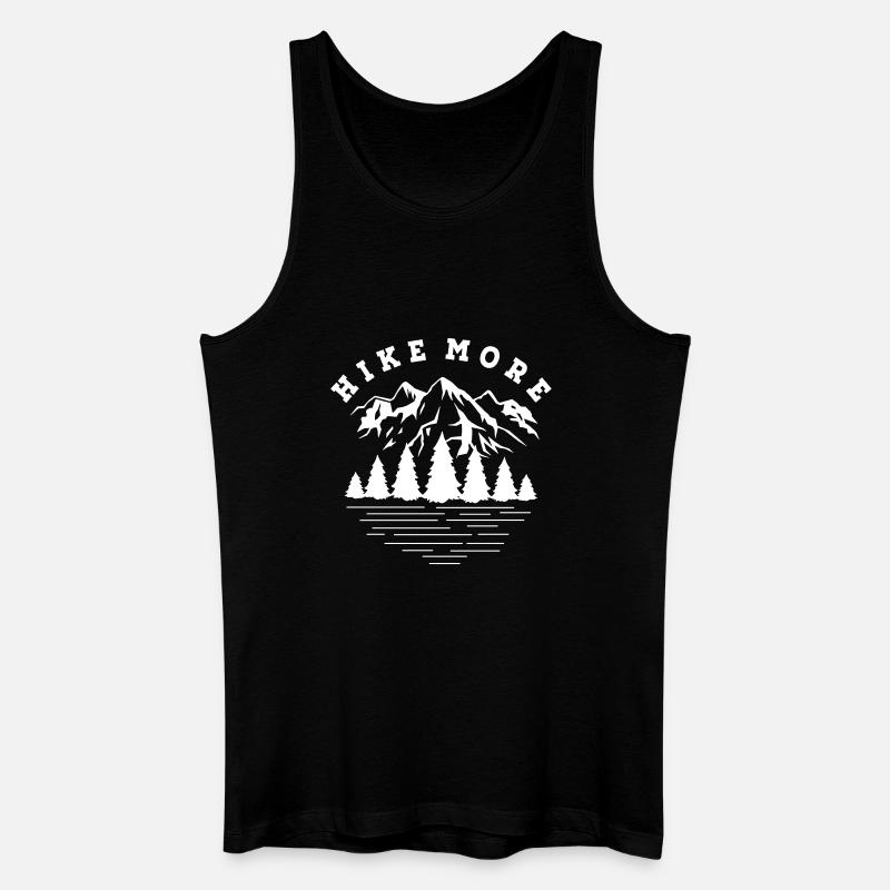 Wandern - Männer Bio Tank Top - Schwarz