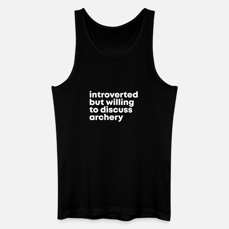 Bogenschießen - Männer Bio Tank Top - Schwarz