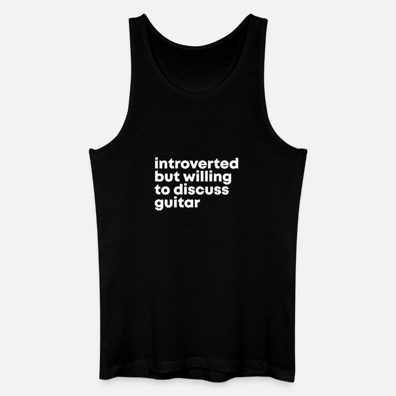 Gitarre - Männer Bio Tank Top - Schwarz