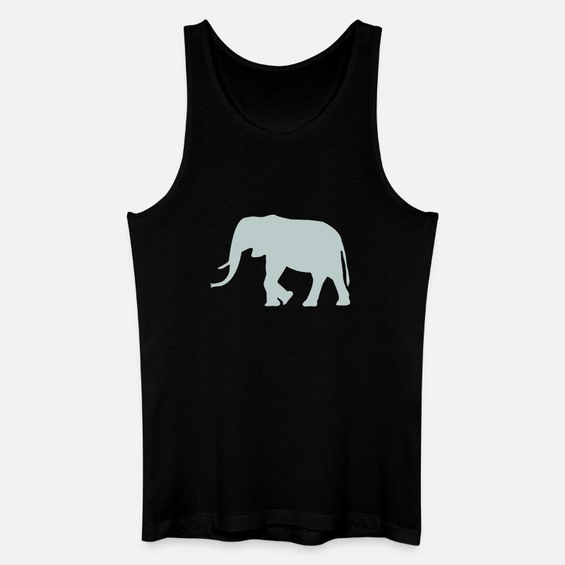 Éléphant - Débardeur bio Homme - noir
