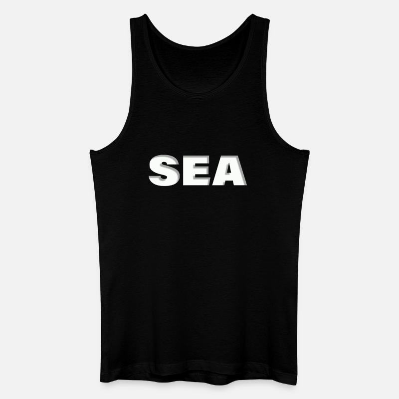 SEA - Männer Bio Tank Top - Schwarz