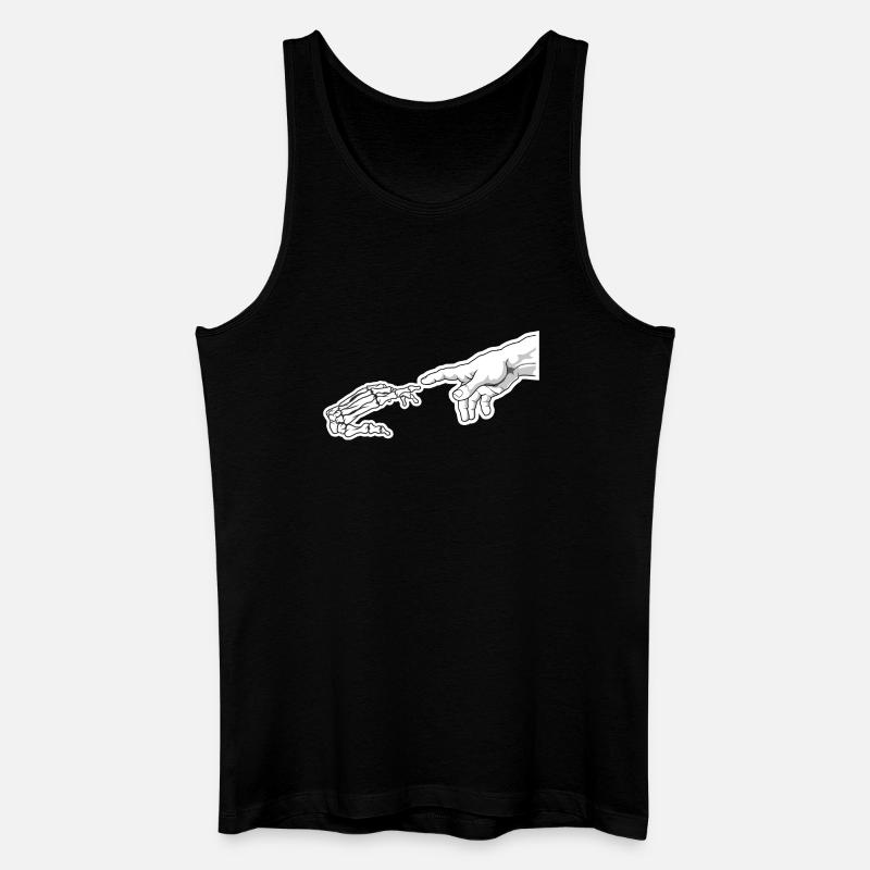 Leben und Knochenreichweite - Männer Bio Tank Top - Schwarz