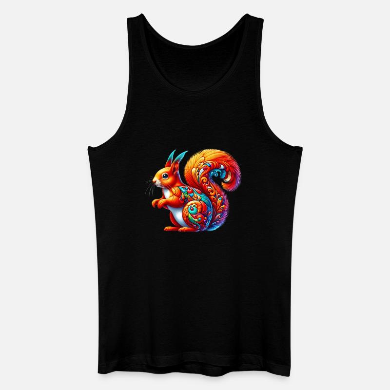Eichhörnchen - Männer Bio Tank Top - Schwarz