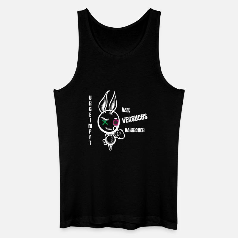 Patchbunny Kämpfer - Männer Bio Tank Top - Schwarz