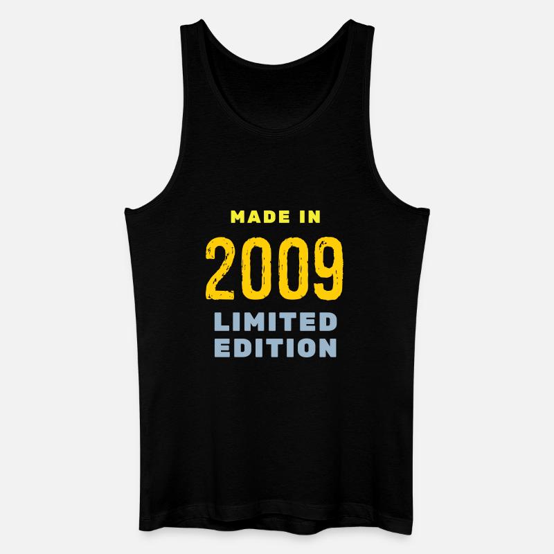 2009 - Männer Bio Tank Top - Schwarz