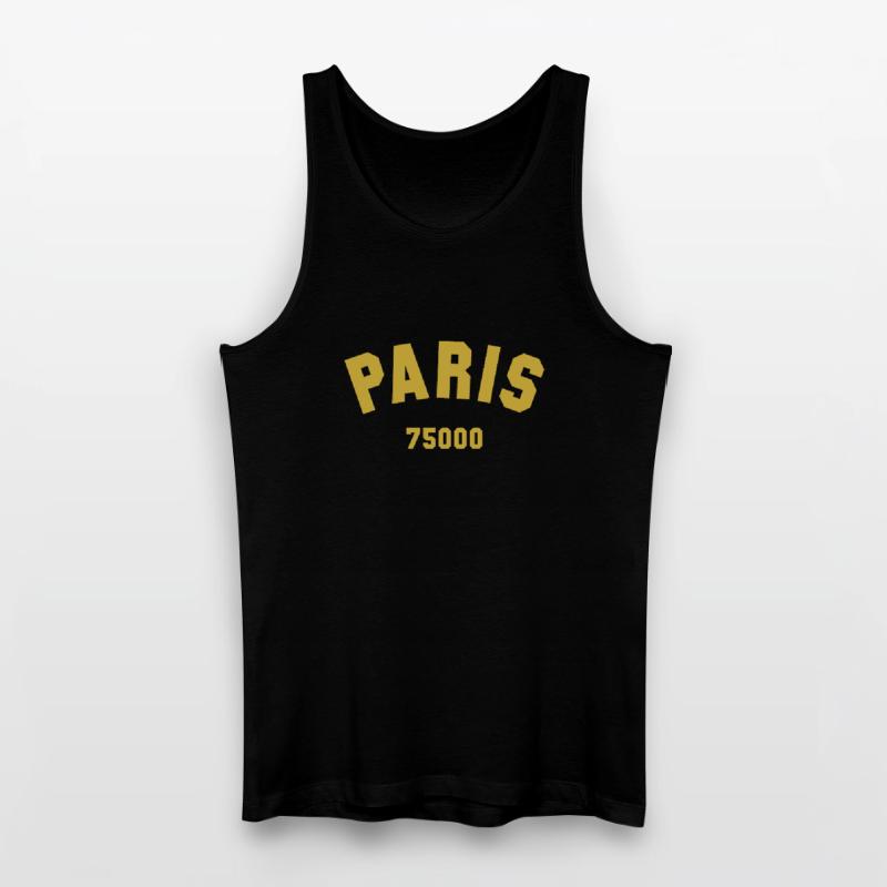 PARIS Code postal Débardeur bio Homme