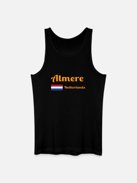 Almere Pays-Bas - Imprimés élégants - Débardeur bio Homme - noir