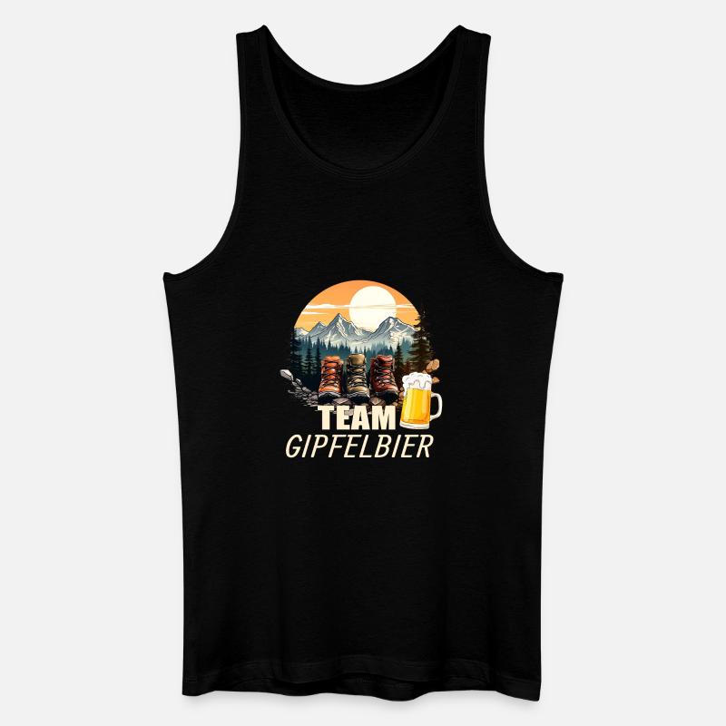 Team Gipfelbier - Männer Bio Tank Top - Schwarz