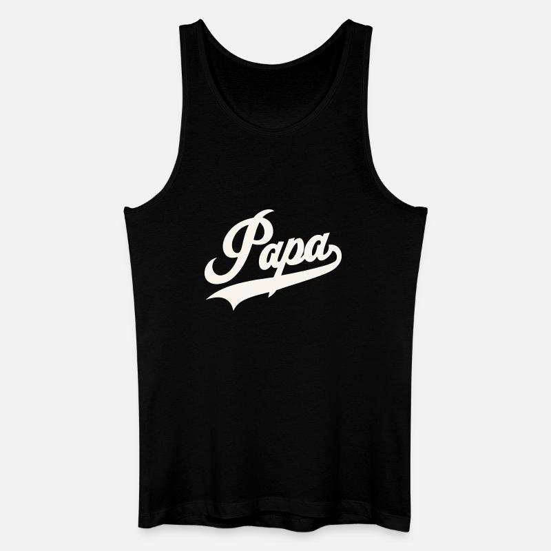 Classic Papa Script - Men’s Organic Tank Top - black